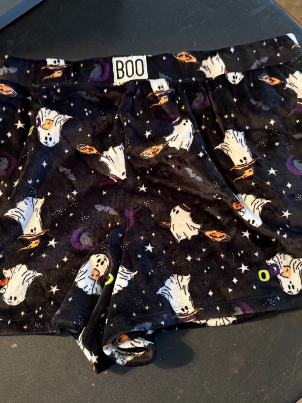 Women's Halloween Ghost/Stars Sleep Shorts Way to Celebrate, 2-Pack, Size XL